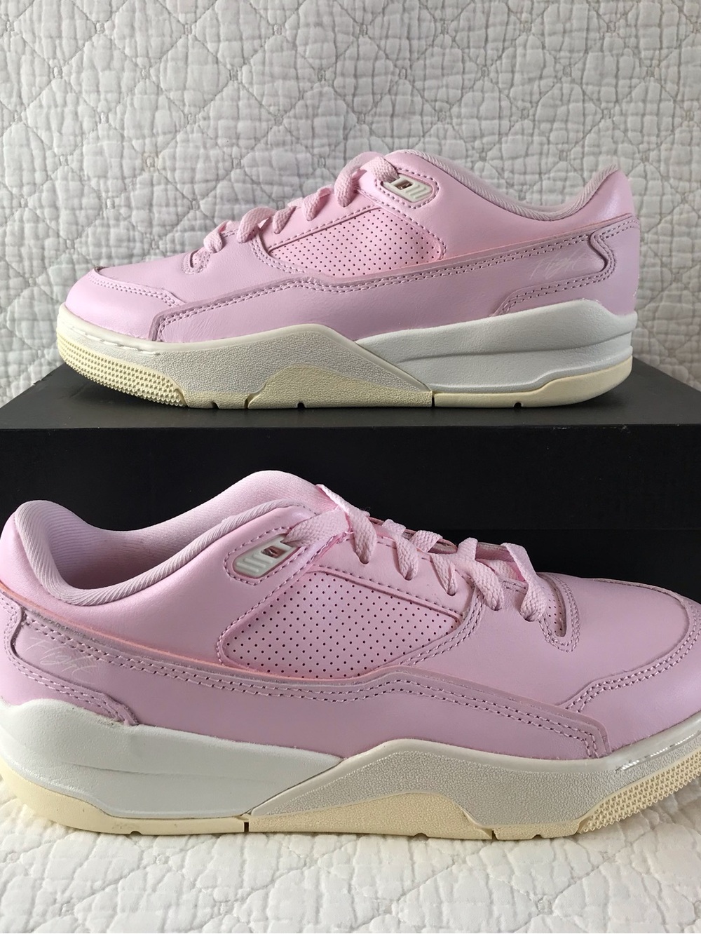 Nike Air Jordan Flight Court (GS) Shoes Youth kids SZ 6.5Y Pink Foam HF3333-600